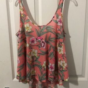 Flowy floral American Eagle Tank